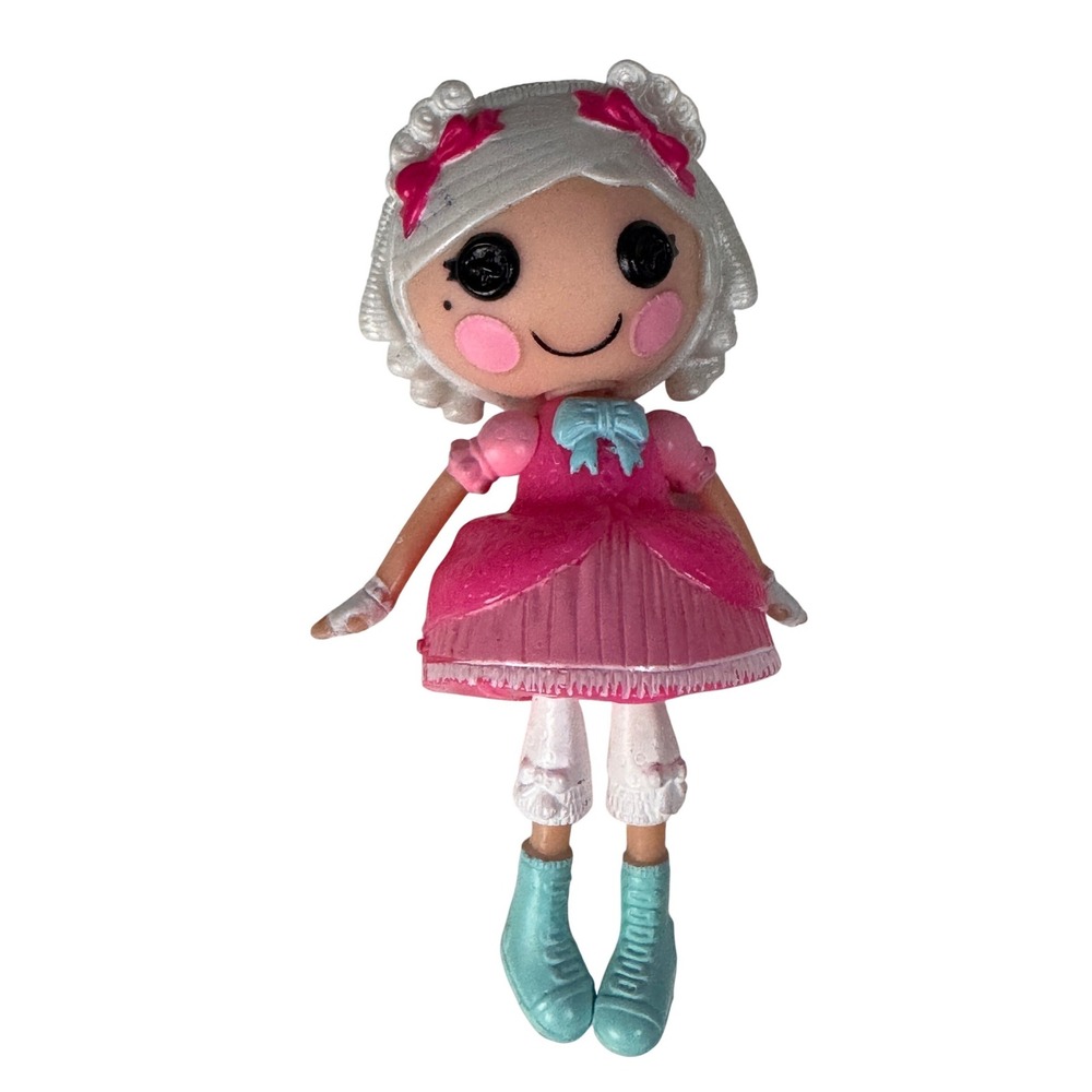 MGA Lalaloopsy Mini Suzette La Sweet Pink Dress White Curls 3 Inch Toy